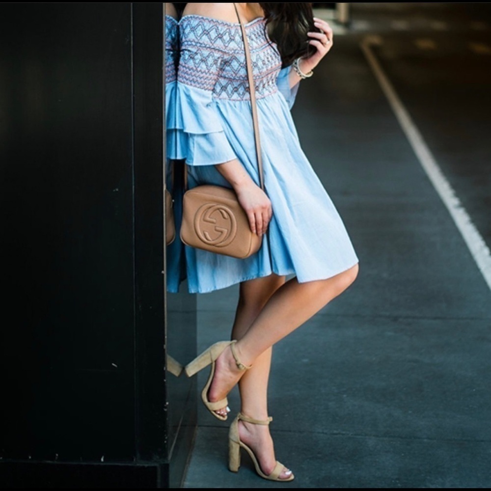 G by Guess Shantel 5 Natural Suede Sandal​​​​​​​​​​​ - Picture 2 of 11